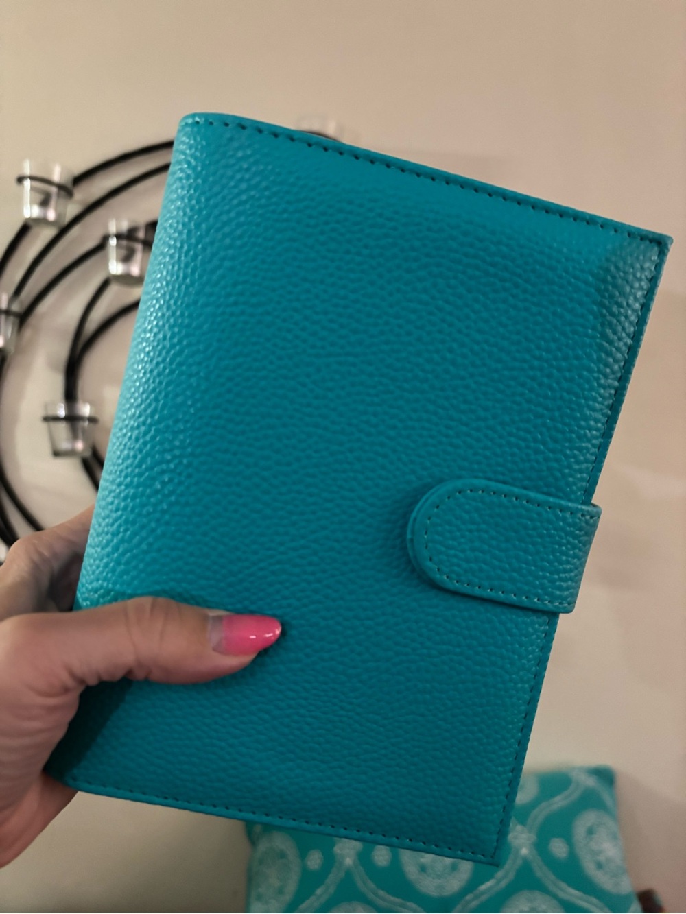 Turquoise Gold Ring A6 Binder - Picture 2 of 2
